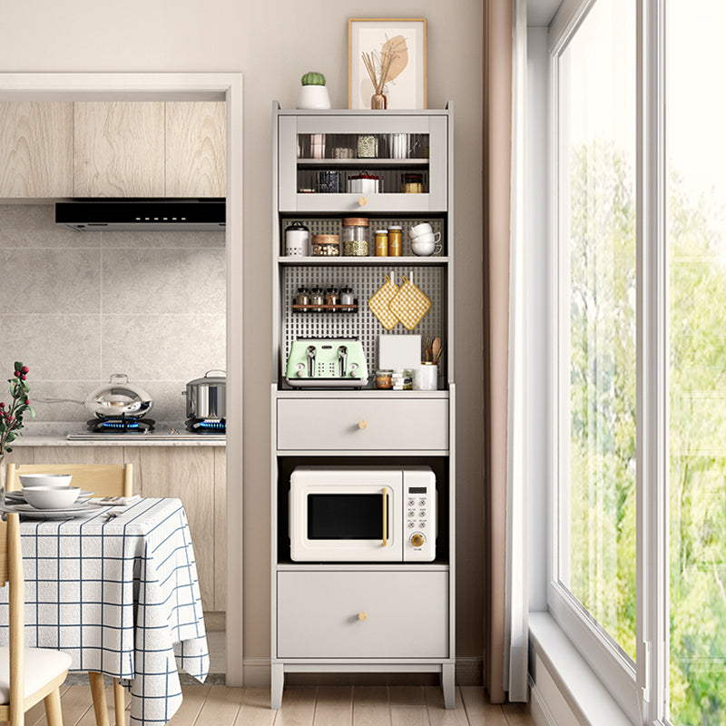 Pastel de piedra contemporáneo Buffet Singer Buffet con gabinetes y cajones