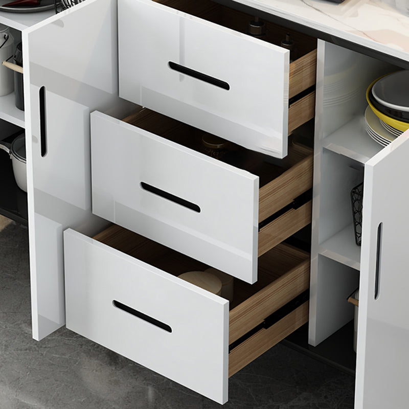 Contemporaneo a buffet a buffet a buffet in legno con mobile e cassetti