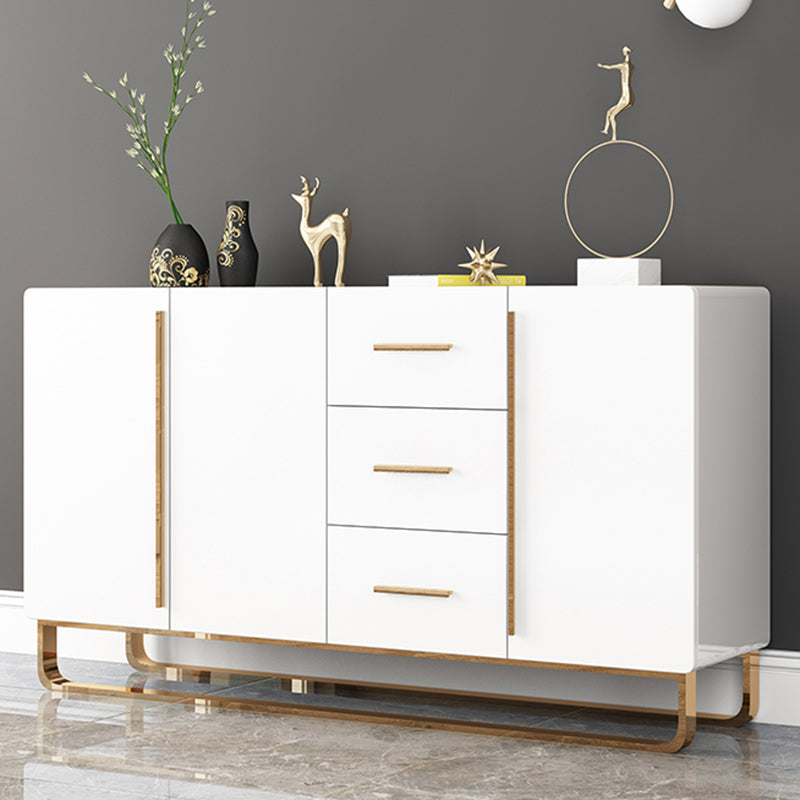Glam Style Sideboard Wood Buffet Stand with Cabinets and Drawers Clearhalo 'buffet_sideboard' 'Buffets & Sideboards' 'furn' 'furn_buffet_sideboard' 'Furniture' 'Kitchen & Dining Furniture' 6476676