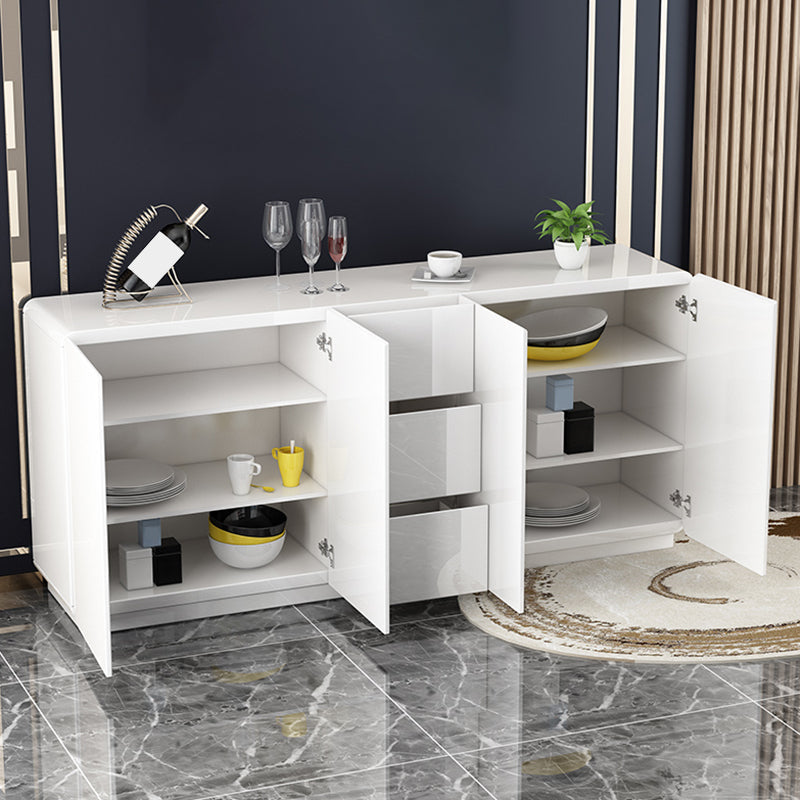 Junta lateral de estilo glamorante Buffet de comedor de madera con gabinetes y cajones