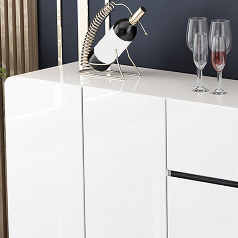 Junta lateral de estilo glamorante Buffet de comedor de madera con gabinetes y cajones