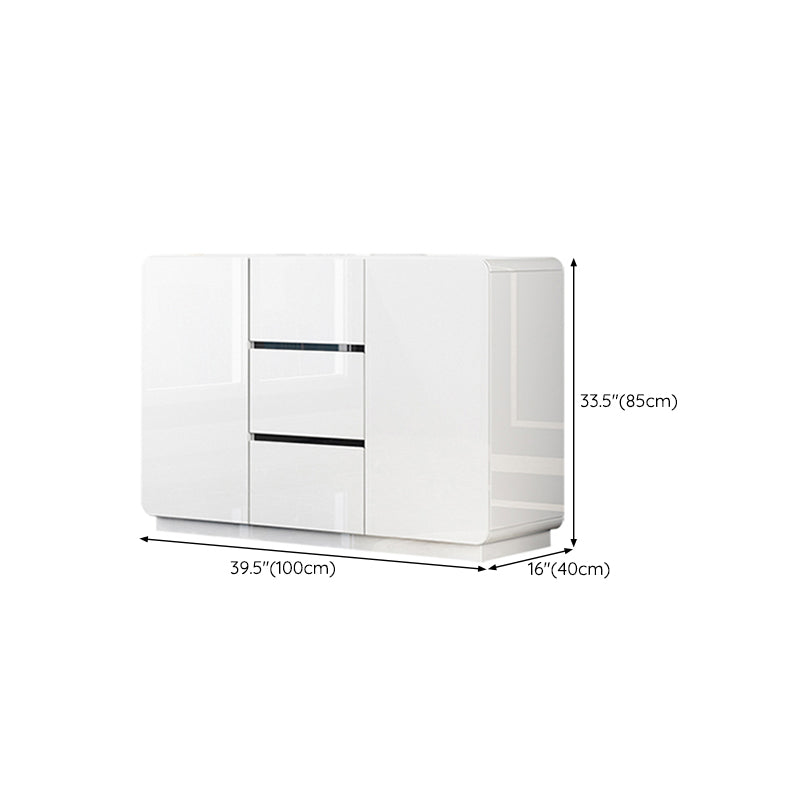 Junta lateral de estilo glamorante Buffet de comedor de madera con gabinetes y cajones