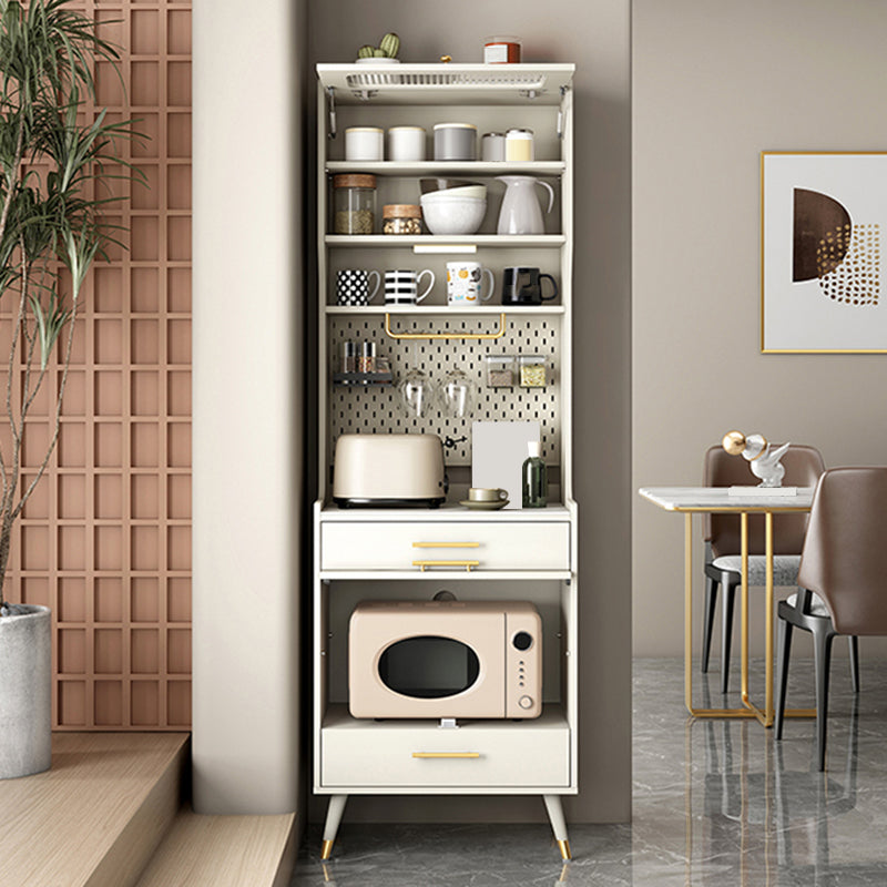 キャビネットと引き出し付きのグラムスタイルダイニングビュッフェストーンサイドボード