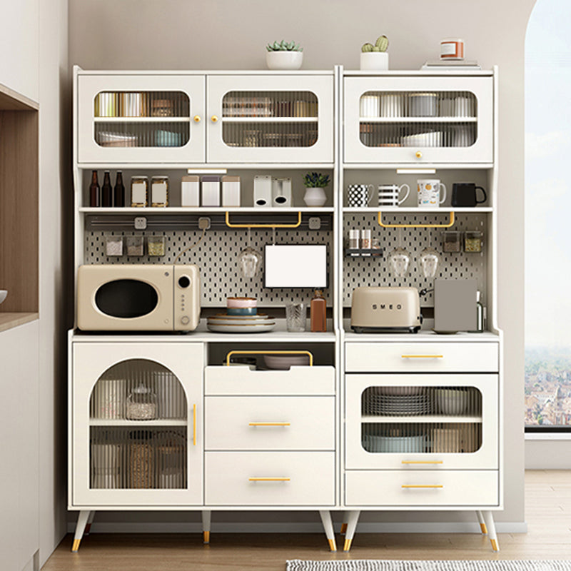 キャビネットと引き出し付きのグラムスタイルダイニングビュッフェストーンサイドボード