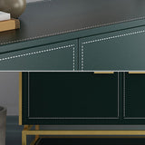 Glam Style Dining Buffet 59"L Wood Side Board with Cabinets and Drawers Clearhalo 'buffet_sideboard' 'Buffets & Sideboards' 'furn' 'furn_buffet_sideboard' 'Furniture' 'Kitchen & Dining Furniture' 6476785