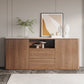 Modern Style Buffet Sideboard Stone Side Board with Cabinets and Drawers Clearhalo 'buffet_sideboard' 'Buffets & Sideboards' 'furn' 'furn_buffet_sideboard' 'Furniture' 'Kitchen & Dining Furniture' 6476801