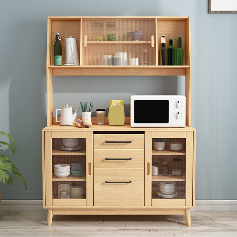Tablero de madera de estilo de buffet de estilo contemporáneo con gabinetes