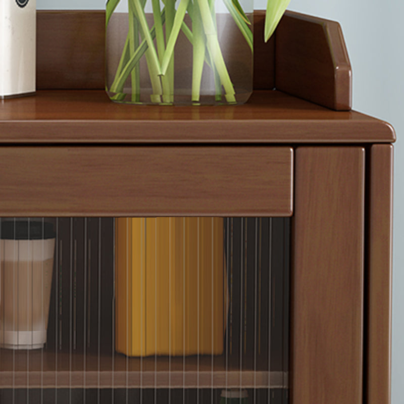 Tablero de madera de estilo de buffet de estilo contemporáneo con gabinetes