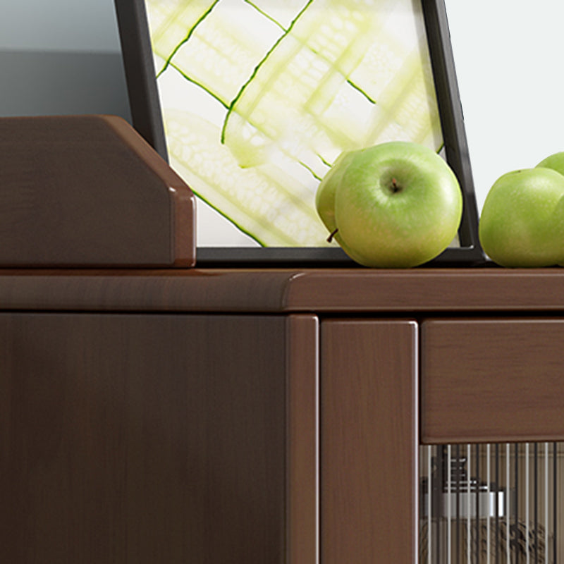Tablero de madera de estilo de buffet de estilo contemporáneo con gabinetes