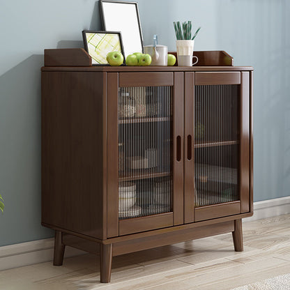 Tablero de madera de estilo de buffet de estilo contemporáneo con gabinetes