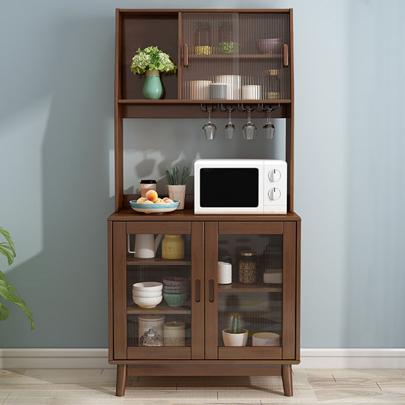 Tablero de madera de estilo de buffet de estilo contemporáneo con gabinetes
