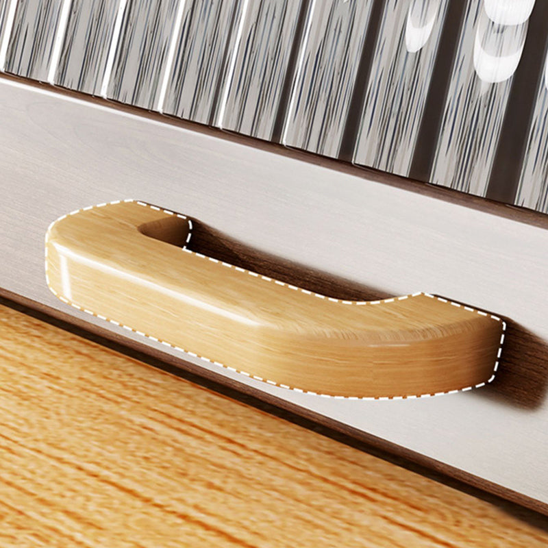 Sideboard contemporanea in legno massiccio 13,4 "H Board laterale con armadi