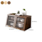 Sideboard contemporanea in legno massiccio 13,4 "H Board laterale con armadi