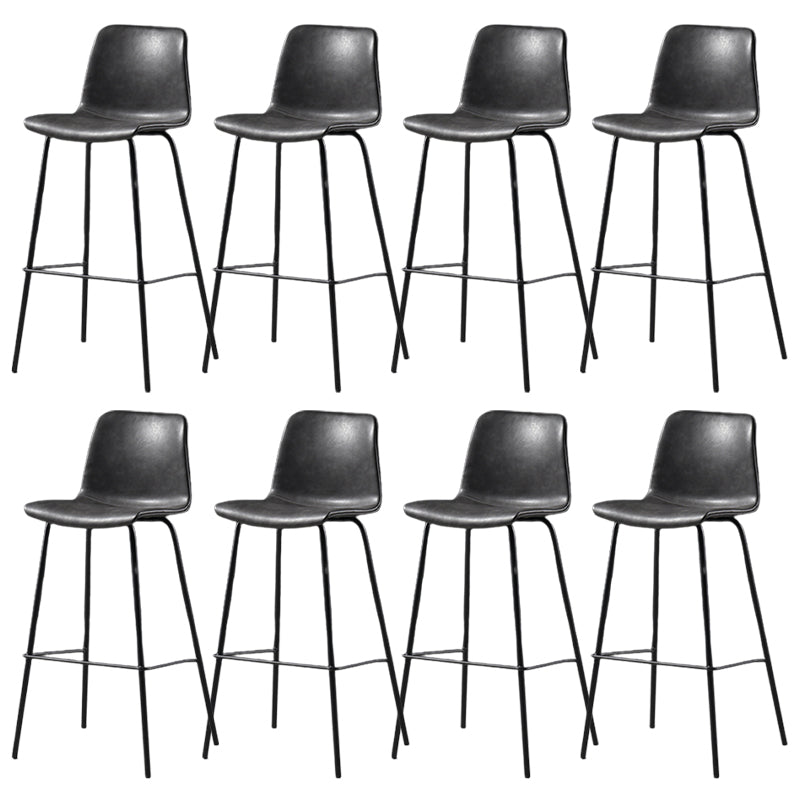 Barkruk in moderne stijl, leren rugleuning, tegenkruk voor Bristol