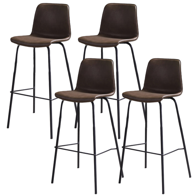 Barkruk in moderne stijl, leren rugleuning, tegenkruk voor Bristol