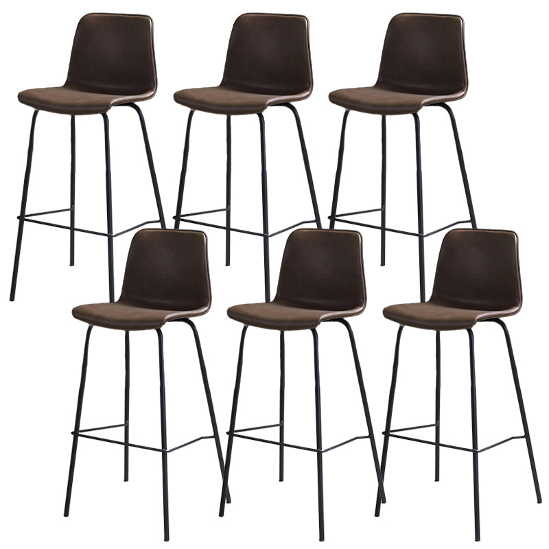 Barkruk in moderne stijl, leren rugleuning, tegenkruk voor Bristol
