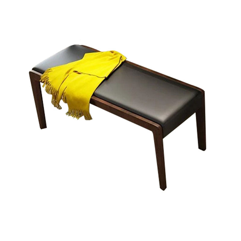 Mid-Century Modern Bench Wooden Seating Bench with Cushioned Clearhalo 'Benches' 'Chairs & Seating' 'furn' 'furn_benches' 'Furniture' 'Living Room Furniture' 6477008