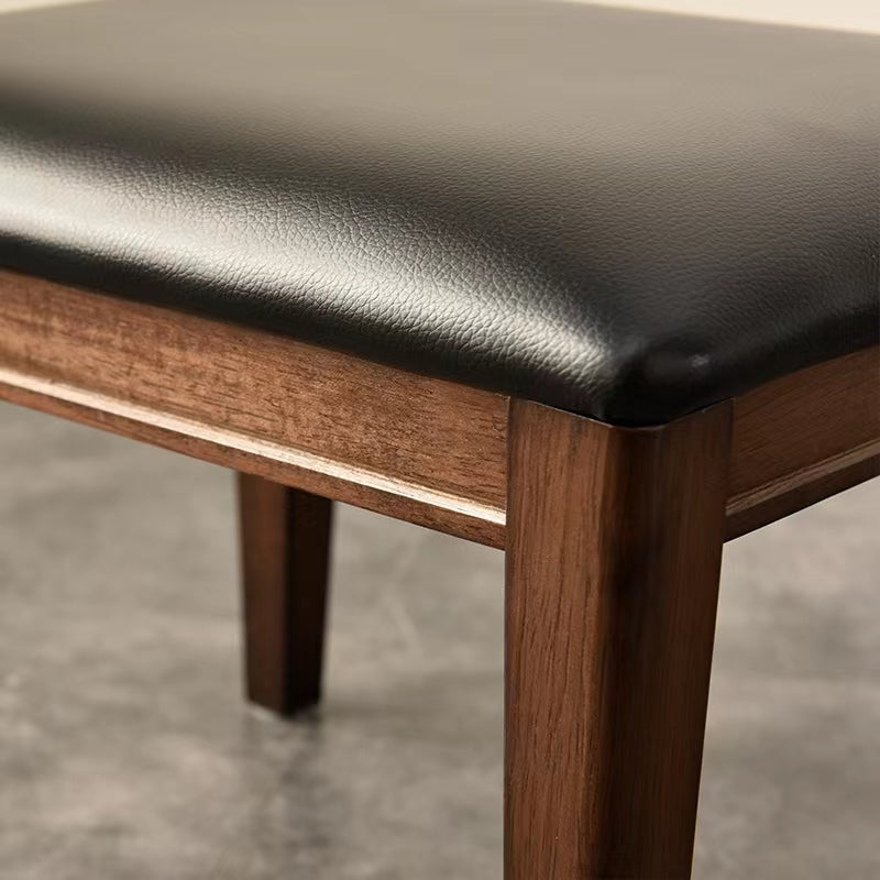 Mid-Century Modern Bench Wooden Seating Bench with Cushioned Clearhalo 'Benches' 'Chairs & Seating' 'furn' 'furn_benches' 'Furniture' 'Living Room Furniture' 6477010