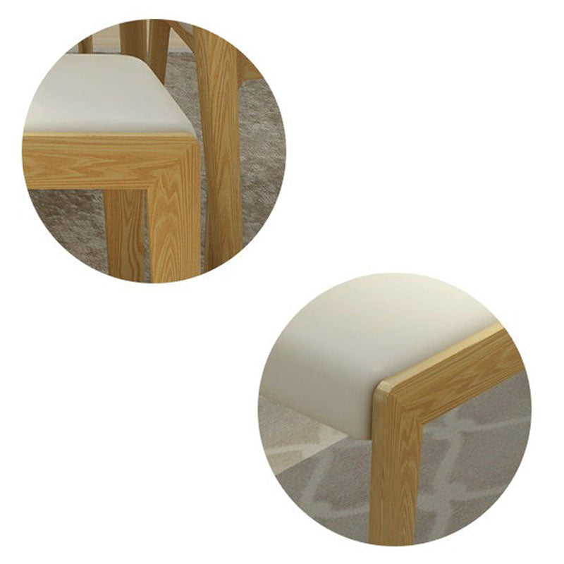 Mid-Century Modern Bench Wooden Seating Bench with Cushioned Clearhalo 'Benches' 'Chairs & Seating' 'furn' 'furn_benches' 'Furniture' 'Living Room Furniture' 6477012