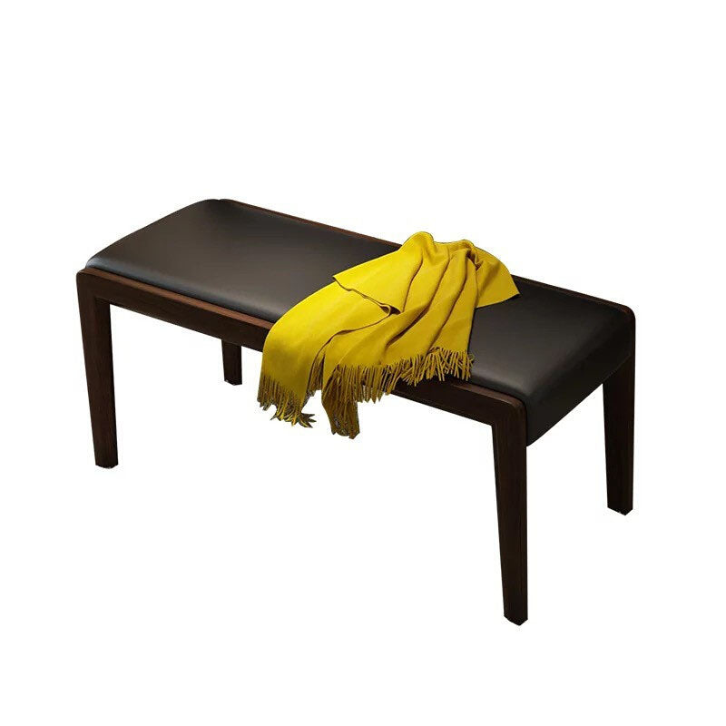 Mid-Century Modern Bench Wooden Seating Bench with Cushioned Clearhalo 'Benches' 'Chairs & Seating' 'furn' 'furn_benches' 'Furniture' 'Living Room Furniture' 6477016
