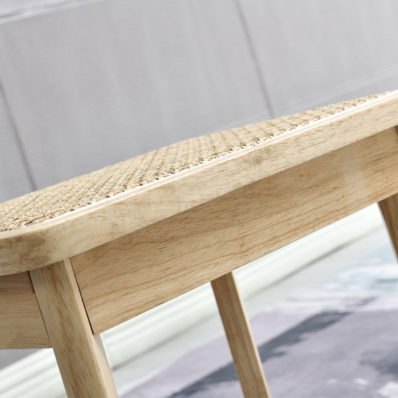 Tropical Solid Wood Bedroom Bench 17.3" Height Seating Bench with Legs Clearhalo 'Benches' 'Chairs & Seating' 'furn' 'furn_benches' 'Furniture' 'Living Room Furniture' 6477028