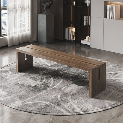 13.65" W Bedroom Bench Modern Style Solid Wood Seating Bench Nut-Brown Clearhalo 'Benches' 'Chairs & Seating' 'furn' 'furn_benches' 'Furniture' 'Living Room Furniture' 6477046