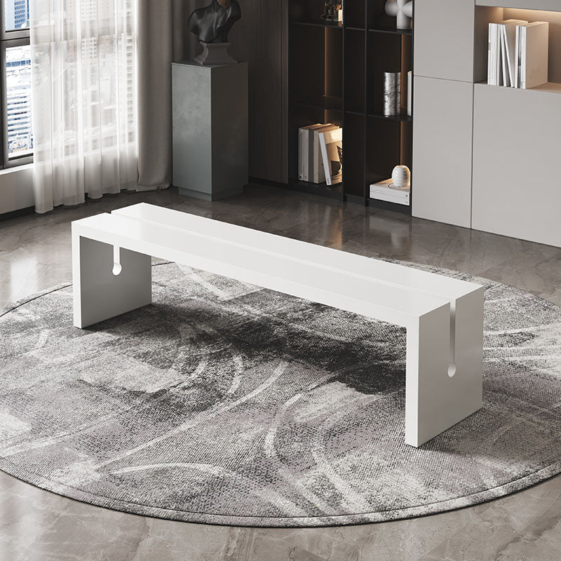 13.65" W Bedroom Bench Modern Style Solid Wood Seating Bench White Clearhalo 'Benches' 'Chairs & Seating' 'furn' 'furn_benches' 'Furniture' 'Living Room Furniture' 6477049