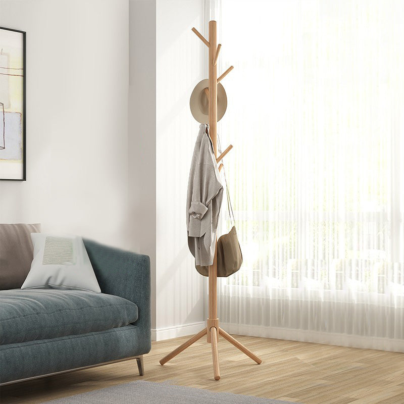 Zeitgenössischer Halle Baumholz gerahmt freistehend mit Hooks Eingangs -Kit