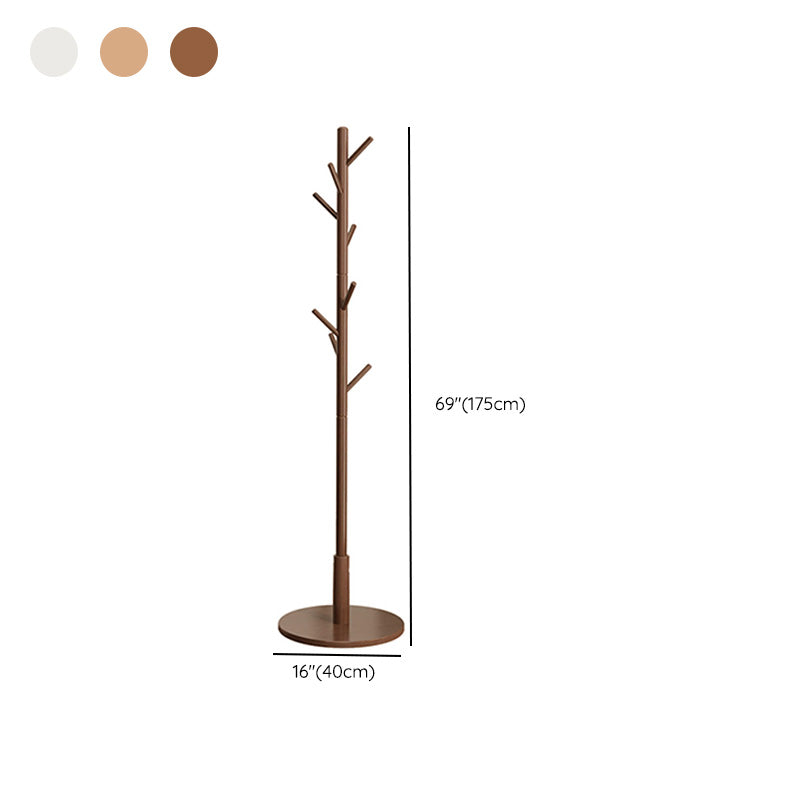 Zeitgenössischer Halle Baumholz gerahmt freistehend mit Hooks Eingangs -Kit