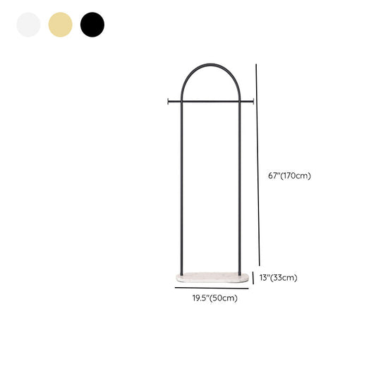 Wunderschöner Metallbedeckungsregal Moderner Kleiderbügel mit Lagerkorb