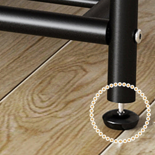 Étagères de rangement de rail suspendu en métal moderne et 4 hooks.