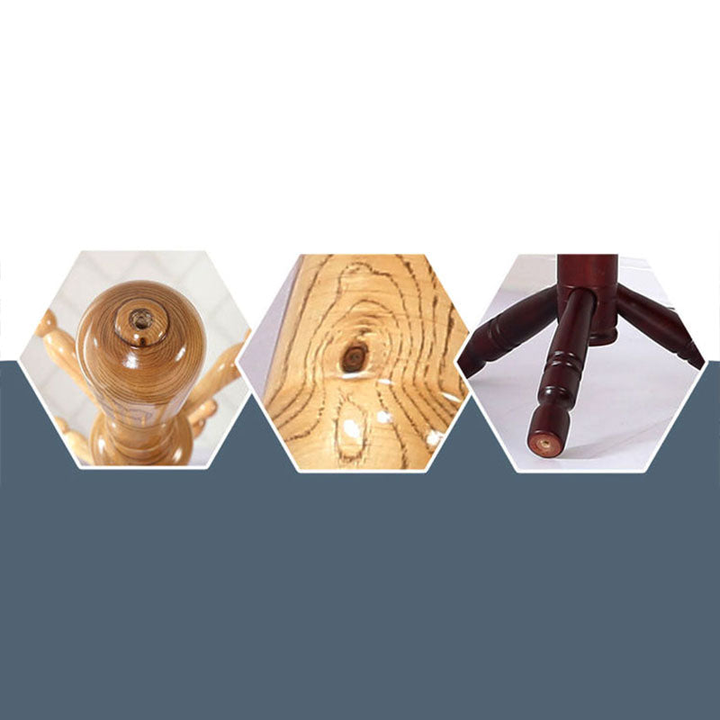 Modern Hall Stand Wood Framed Free Standing with Hooks Coat Rack Clearhalo 'Entry & Mudroom Furniture' 'furn' 'furn_hall_tree_coat_racks' 'Furniture' 'Hall Trees & Coat Racks' 'hall_tree_coat_racks' 6477243