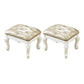 Mid-Century Modern Ottoman Faux Leather Tufted Upholstered Nailhead Trim Rectangle Ottoman Gold 2 Piece Set Clearhalo 'furn' 'furn_ottomans_poufs' 'Furniture' 'Living Room Furniture' 'Ottomans & Poufs' 'ottomans_poufs' 6477364