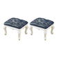 Mid-Century Modern Ottoman Faux Leather Tufted Upholstered Nailhead Trim Rectangle Ottoman Blue 2 Piece Set Clearhalo 'furn' 'furn_ottomans_poufs' 'Furniture' 'Living Room Furniture' 'Ottomans & Poufs' 'ottomans_poufs' 6477371