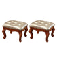 Mid-Century Modern Ottoman Faux Leather Tufted Nailhead Trim Rectangle Ottoman Gold 2 Piece Set Clearhalo 'furn' 'furn_ottomans_poufs' 'Furniture' 'Living Room Furniture' 'Ottomans & Poufs' 'ottomans_poufs' 6477392