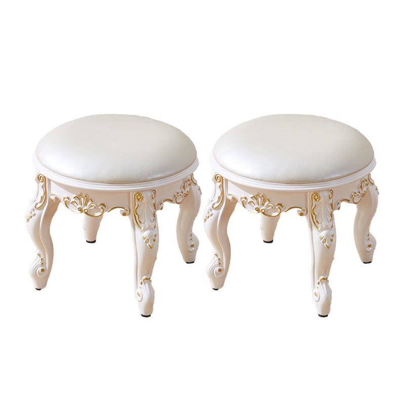 PU otomano de cuero puro color tallado de agua resistente al agua otomana estándar