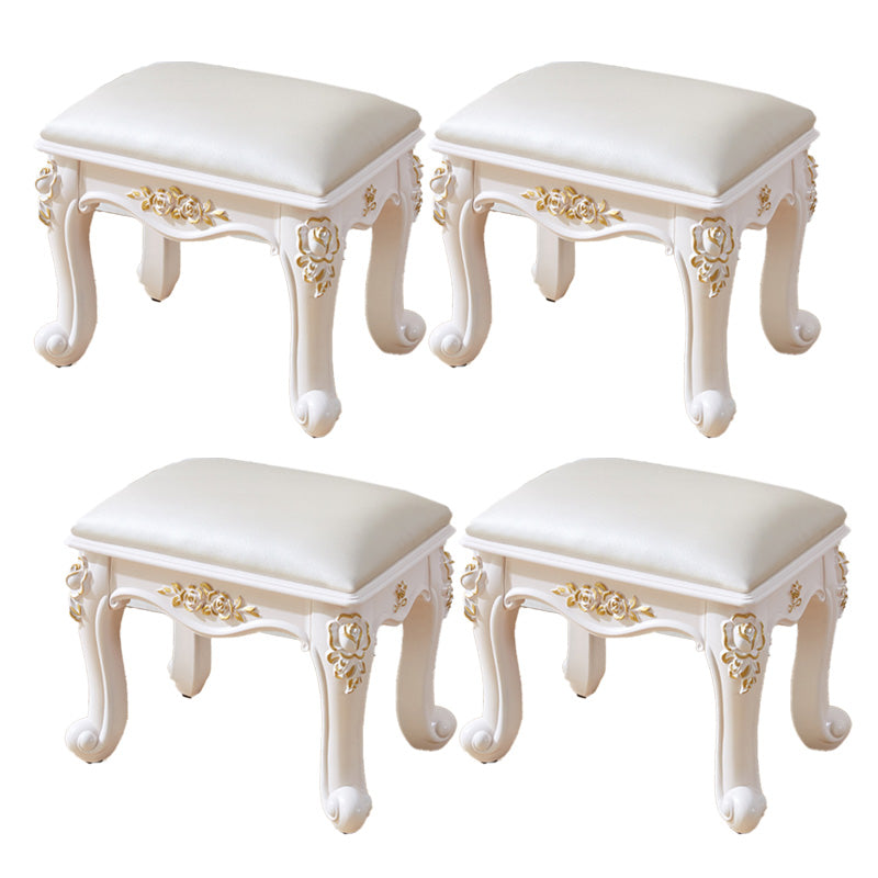 PU otomano de cuero puro color tallado de agua resistente al agua otomana estándar