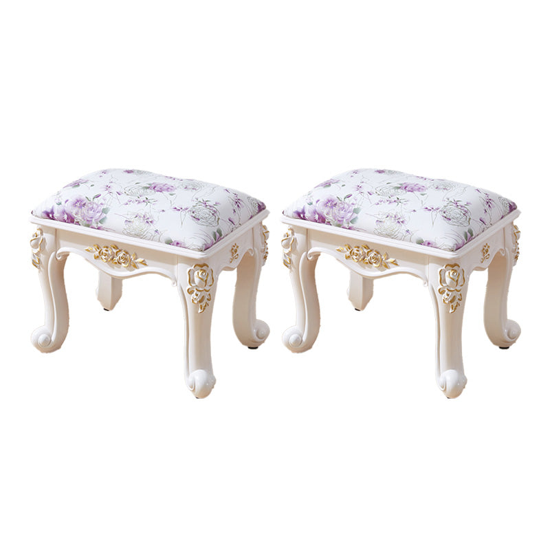 PU otomano de cuero puro color tallado de agua resistente al agua otomana estándar