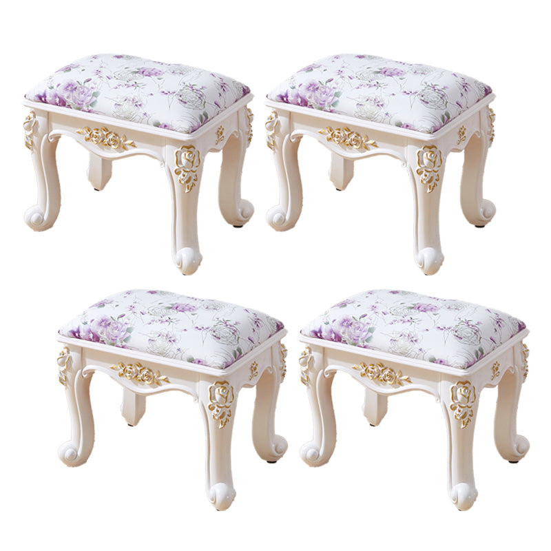 PU otomano de cuero puro color tallado de agua resistente al agua otomana estándar