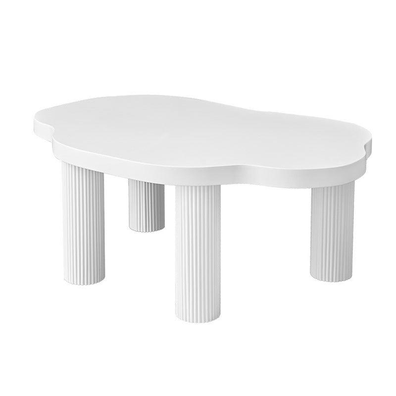 Contemporary White Coffee Cocktail Table Rectangle Wood Coffee Table Set Clearhalo 'Coffee & Accent Tables' 'Coffee Tables' 'coffee_tables' 'furn' 'furn_coffee_tables' 'Furniture' 'Living Room Furniture' 6477895