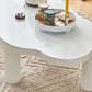 Contemporary White Coffee Cocktail Table Rectangle Wood Coffee Table Set Clearhalo 'Coffee & Accent Tables' 'Coffee Tables' 'coffee_tables' 'furn' 'furn_coffee_tables' 'Furniture' 'Living Room Furniture' 6477897