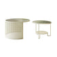 Glass Round Coffee Table 4 Legs Base Type Nesting Cocktail Table 31.5"L x 31.5"W x 20"H + 24"L x 24"W x 18"H White Clearhalo 'Coffee & Accent Tables' 'Coffee Tables' 'coffee_tables' 'furn' 'furn_coffee_tables' 'Furniture' 'Living Room Furniture' 6477951