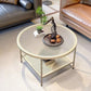 Glass Round Coffee Table 4 Legs Base Type Nesting Cocktail Table Clearhalo 'Coffee & Accent Tables' 'Coffee Tables' 'coffee_tables' 'furn' 'furn_coffee_tables' 'Furniture' 'Living Room Furniture' 6477952