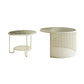 Glass Round Coffee Table 4 Legs Base Type Nesting Cocktail Table Clearhalo 'Coffee & Accent Tables' 'Coffee Tables' 'coffee_tables' 'furn' 'furn_coffee_tables' 'Furniture' 'Living Room Furniture' 6477955