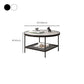 Glass Round Coffee Table 4 Legs Base Type Nesting Cocktail Table Clearhalo 'Coffee & Accent Tables' 'Coffee Tables' 'coffee_tables' 'furn' 'furn_coffee_tables' 'Furniture' 'Living Room Furniture' 6477965