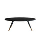 Slate Oval Coffee Table 4 Legs Base Type Single Cocktail Table Black Gold Clearhalo 'Coffee & Accent Tables' 'Coffee Tables' 'coffee_tables' 'furn' 'furn_coffee_tables' 'Furniture' 'Living Room Furniture' 6477995