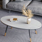 Slate Oval Coffee Table 4 Legs Base Type Single Cocktail Table Clearhalo 'Coffee & Accent Tables' 'Coffee Tables' 'coffee_tables' 'furn' 'furn_coffee_tables' 'Furniture' 'Living Room Furniture' 6477997