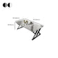 Slate Rectangle Coffee Table Sled Iron Base Type Single Table