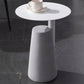 Round Iron Top End Table Concrete Pedestal Sofa Side Accent Table