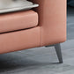 Canapé sectionnel scandinave de 68 po de large, coussin à dossier, 4 oreillers, sectionnel
